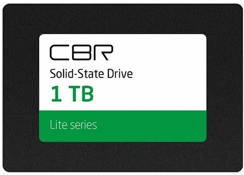 SSD 2.5" CBR SSD-001TB-2.5-LT22 Lite, SM2259XT, 1TB, SATA 6Gb/s, 3D TLC NAND, 550/520MB/s, TBW 500 1 ТБ SATA