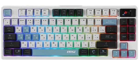 Клавиатура MSI FORGE GK600 TKL W SKY RU