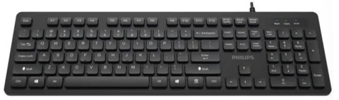 Клавиатура Philips SPK6264 USB 2.0 104 клав, русская заводская раскладка, чёрный