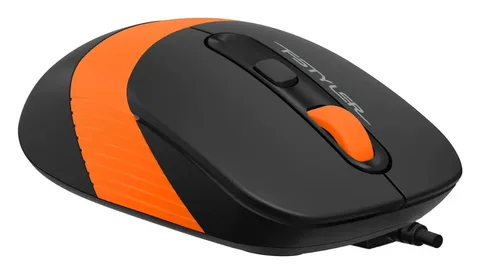 Мышь A4Tech FM10S USB ORANGE черная/оранжевый оптическая (1600dpi) silent USB (4but) 1929945