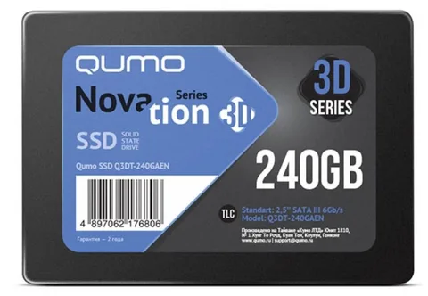 SSD Qumo Q3DT-240GAEN 240 ГБ 2,5" SATA