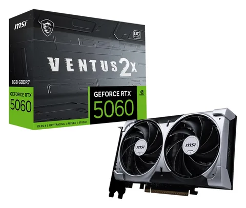 Видеокарта MSI GeForce RTX 5060 VENTUS 2X OC (RTX 5060 8G VENTUS 2X OC)