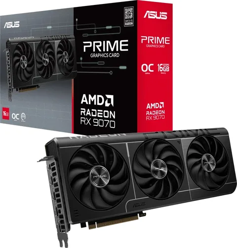 Видеокарта ASUS Radeon RX 9070 PRIME OC 16 ГБ (PRIME-RX9070-O16G)