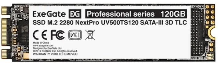 SSD Exegate NextPro UV500TS120 120 ГБ M.2 SATA