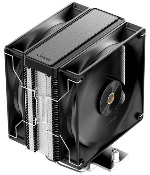Кулер Ocypus Delta A40 Elite BK Dual Fan