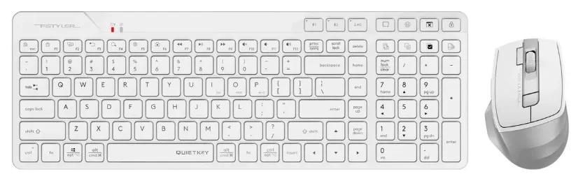 Клавиатура и мышь A4Tech Fstyler FB2800C Air2, белый