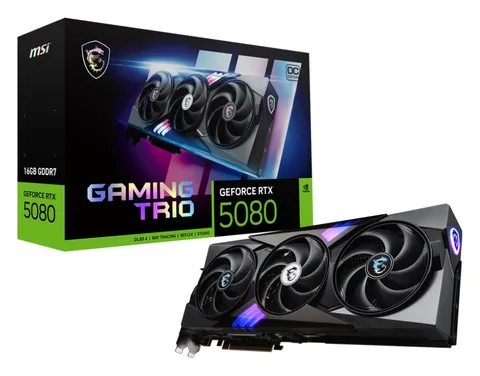 Видеокарта MSI GeForce RTX 5080 GAMING TRIO OC (RTX 5080 16G GAMING TRIO OC)