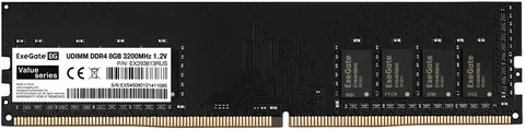 Оперативная память Exegate Value DDR4 8 ГБ 3200 МГц