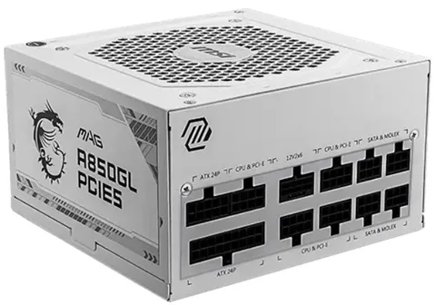 Блок питания MSI MAG A850GL PCIE5 WHITE
