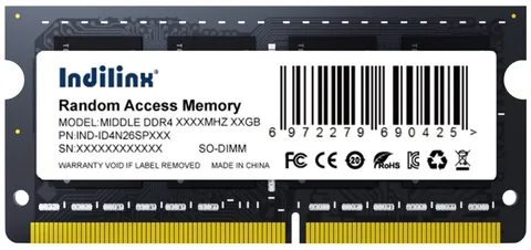 Оперативная память INDILINX IND-ID4N32SP08X DDR4 SO-DIMM 8 ГБ 3200 МГц