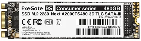 SSD Exegate Next A2000TS480 480 ГБ M.2 SATA