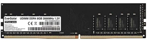 Оперативная память Exegate EX288050RUS DDR4 8 ГБ 2666 МГц
