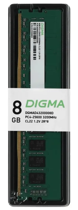 Оперативная память Digma DGMAD43200008D DDR4 8 ГБ 3200 МГц