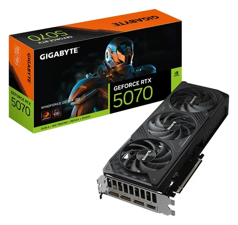 Видеокарта GIGABYTE GeForce RTX 5070 WINDFORCE OC SFF (GV-N5070WF3OC-12GD)