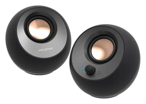 Компьютерная акустика 2.0 Creative Pebble V3 51MF1700AA000 bluetooth 5.0, 16Вт, черный