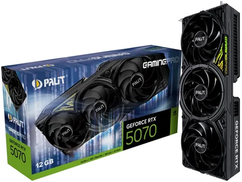 Видеокарта Palit GeForce RTX 5070 GAMINGPRO 12 ГБ (NE75070019K9-GB2050A)