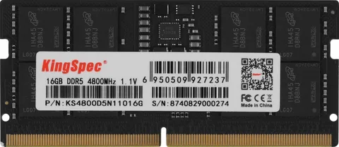 Оперативная память KINGSPEC KS4800D5N11016G DDR5 SO-DIMM 16 ГБ 4800 МГц
