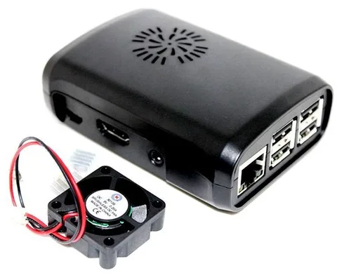 Корпус HKSHAN Case for Raspberry Pi 3 + fan module + 3 pcs heat sink