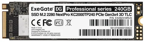 SSD Exegate NextPro KC2000TP240 240 ГБ M.2 NVMe