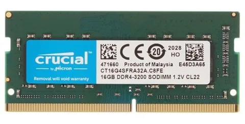 Оперативная память Crucial CT16G4SFRA32A DDR4 SO-DIMM 16 ГБ 3200 МГц
