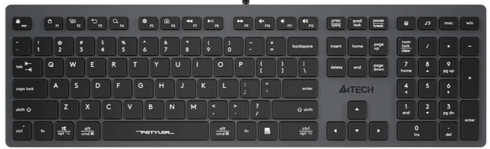 Клавиатура A4Tech Fstyler FX50, серый