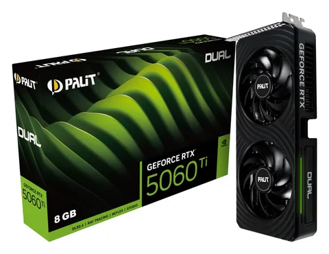 Видеокарта Palit GeForce RTX 5060 TI DUAL 8 ГБ (NE7506T019P1-GB2062D)
