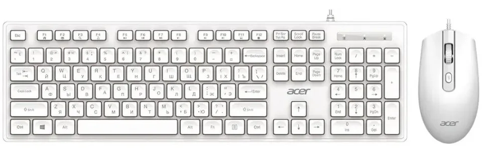 Клавиатура и мышь Acer OCC504, белый
