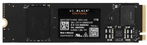 SSD M.2 2280 Western Digital SN7100 WDS100T4X0E 1TB, 7250/6900MB/s, TBW 600 1 ТБ M.2 NVMe