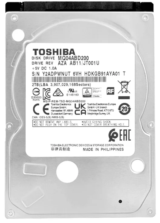 Жёсткий диск Toshiba MQ04ABD200 2 ТБ