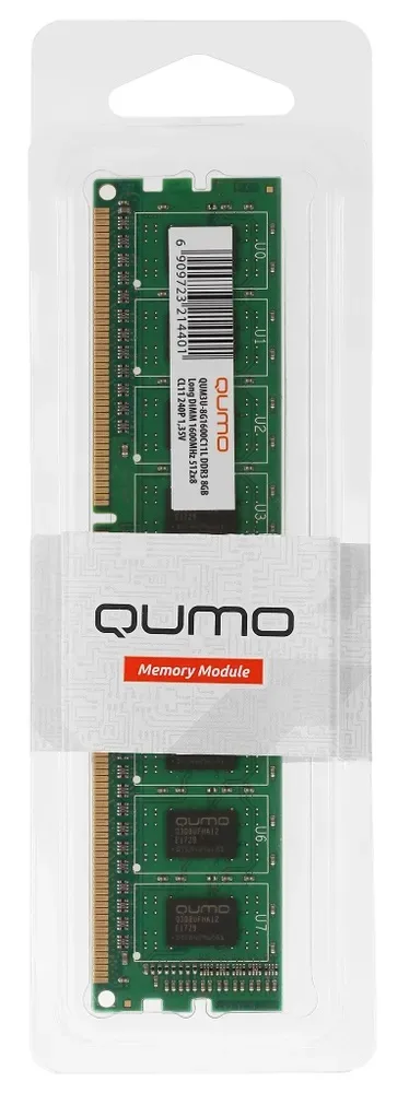 Оперативная память Qumo QUM3U-8G1600C11L DDR3 8 ГБ 1600 МГц