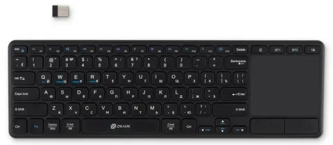 Клавиатура Wireless Oklick K614W 1979327 черная, USB, slim, Multimedia Touch, 85 кл
