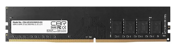 Оперативная память CBR CD4-US32G26M19-01 DDR4 32 ГБ 2666 МГц