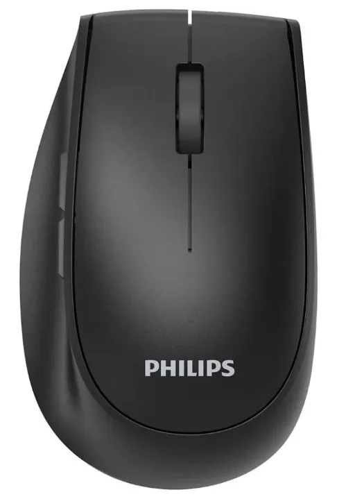 Мышь Wireless Philips SPK7627 2,4 GHz, Bluetooth 3.0/5.0, 5 кноп., 1600dpi, Аккамулятор, Чёрный