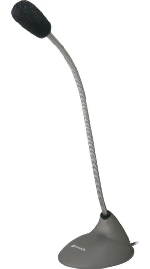 Микрофон Defender MIC-111 64111 компьютерный, серый, кабель 1,5 м