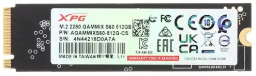SSD ADATA AGAMMIXS60-512G-CS 512 ГБ M.2 NVMe