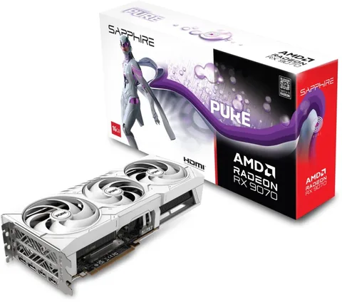 Видеокарта Sapphire Radeon RX 9070 PURE OC 16 ГБ (11349-02-20G)
