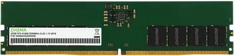 Оперативная память Digma DGMAD55200032D DDR5 32 ГБ 5200 МГц