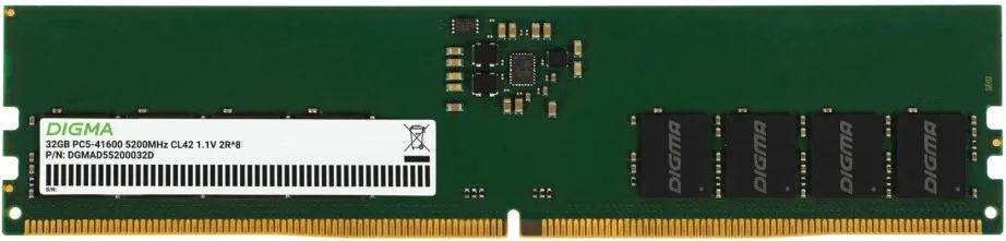 Оперативная память Digma DGMAD55200032D DDR5 32 ГБ 5200 МГц