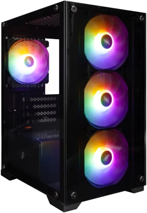 Корпус 1STPLAYER X2-M-BK-4F1