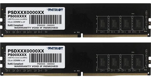 Оперативная память Patriot Memory PSD432G3200K DDR4 32 ГБ (2×16 ГБ) 3200 МГц