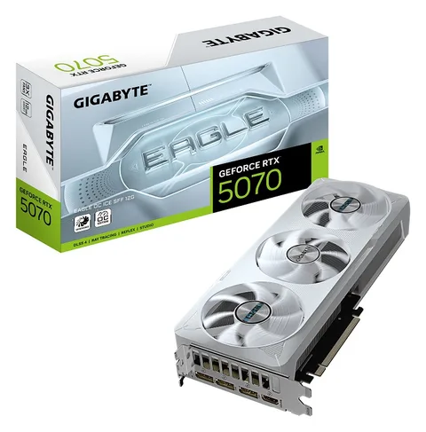 Видеокарта GIGABYTE GeForce RTX 5070 EAGLE OC ICE SFF (GV-N5070EAGLEOC ICE-12GD)