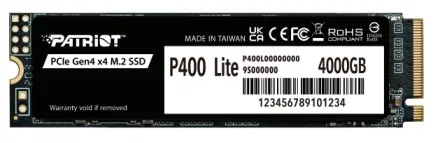 SSD Patriot Memory P400 Lite 4 ТБ M.2 NVMe