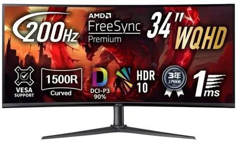 Монитор Acer Nitro XZ340CURX2bmiipphx 34"