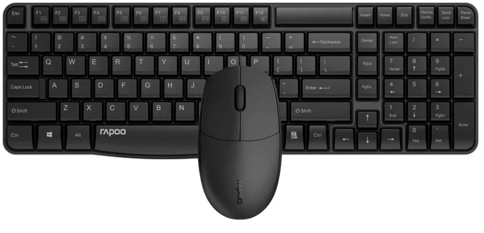 Клавиатура и мышь Wireless Rapoo X1820-BL черный (10363)