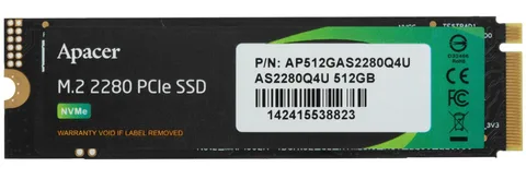 SSD Apacer AP512GAS2280Q4U-1 512 ГБ M.2 NVMe