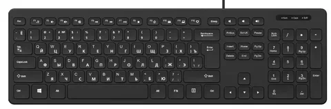 Клавиатура Oklick K733 2027842 черная USB slim Multimedia