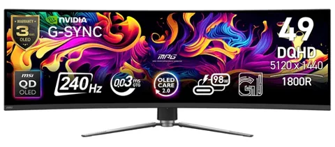Монитор MSI MPG 491CQPX QD-OLED 49"