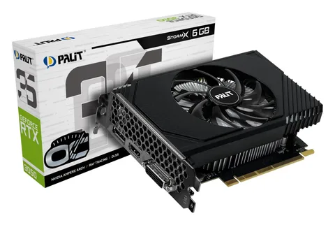 Видеокарта Palit GeForce RTX 3050 StormX OC 6 ГБ (NE63050S18JE-1070F/1072F)