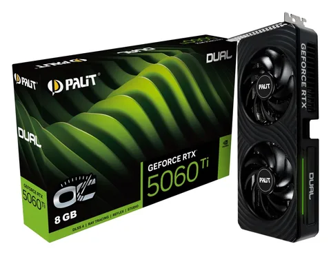 Видеокарта Palit GeForce RTX 5060 TI DUAL OC 8 ГБ (NE7506TT19P1-GB2062D)