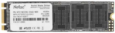 SSD Netac NT01N535N-256G-N8X 256 ГБ M.2 SATA